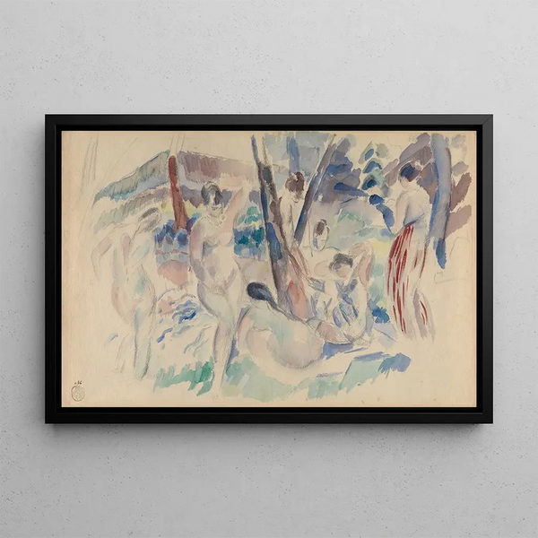 Figures dans la forêt - Rik Wouters — framed artwork on a wall