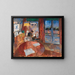 Interior painting with embroidery machine - Rik Wouters — framed artwork on a wall