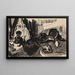 Nel cousant devant le canapé aux papillons - Rik Wouters — framed artwork on a wall