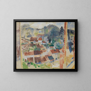 Open Window on Bosvoorde - Rik Wouters — framed artwork on a wall