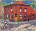 La maison rouge sous la neige tardive - Rik Wouters — artwork view
