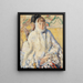 La Femme malade au châle blanc - Rik Wouters — framed artwork on a wall