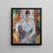 Woman in White - Rik Wouters — framed artwork on a wall