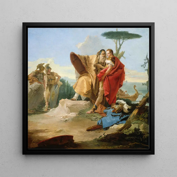 Rinaldo et le Mage d'Ascalon - Giovanni Battista Tiepolo — framed artwork on a wall