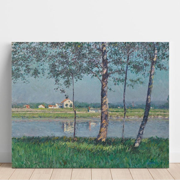 Reproduction of the painting Rive de la Seine at Petit-Gennevilliers - Gustave Caillebotte