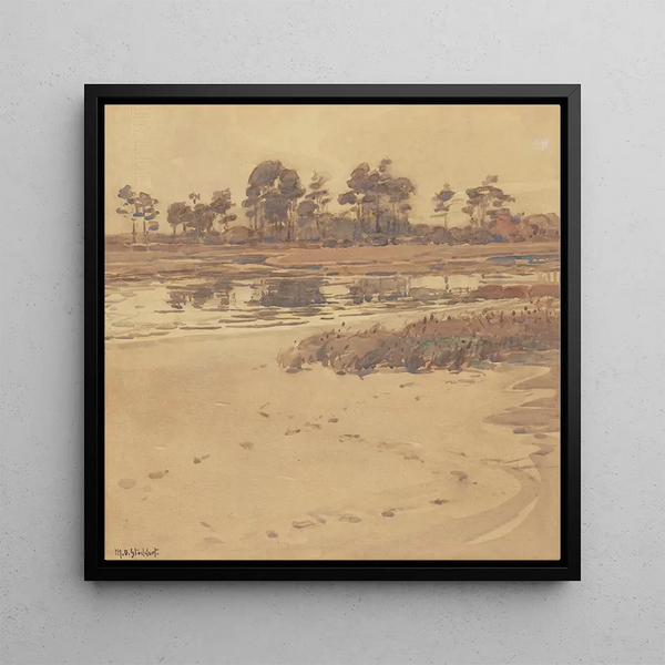 Rives d'estuaire - Margaret Stoddart — framed artwork on a wall
