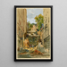 La rue des Saules vue de la rue Coulaincourt - René Leverd — framed artwork on a wall