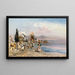 Fishermen on the Neapolitan Coast - Robert Alott — framed artwork on a wall