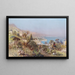 Animation dans une ville portuaire méridionale - Robert Alott — framed artwork on a wall