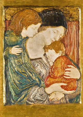 Robert Anning Bell - Relief with a mother and children.webp