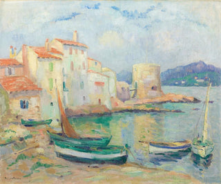 Old Port of Saint-Tropez - Robert Antoine Pinchon — artwork view