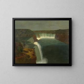 Niagara Falls Painting - Robert Bakewell — framed artwork on a wall