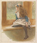 Girl at the Window - Robert Barnes — artwork view
