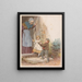 La Grand-mère avec ses petits-enfants - Robert Barnes — framed artwork on a wall