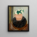 Nature morte aux fleurs blanches - Robert Berény — framed artwork on a wall