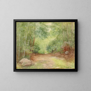 Forest Scene - Robert Bruce McDougall — framed artwork on a wall