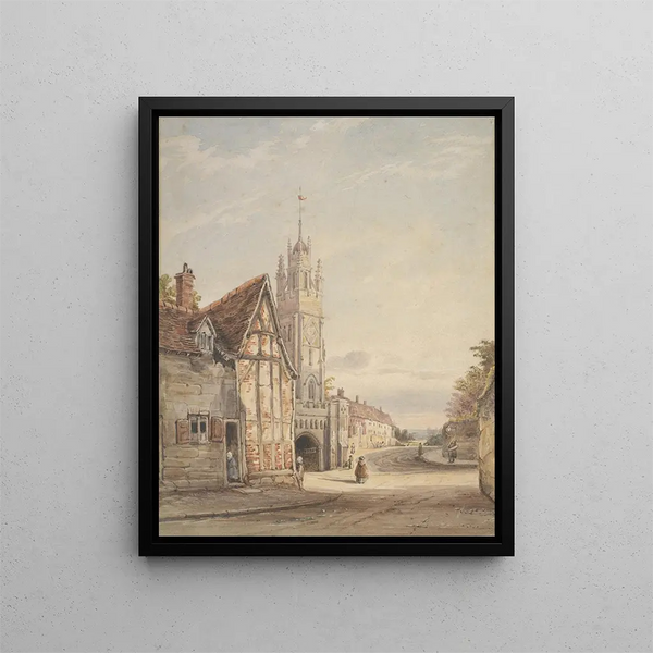 Église Saint-Pierre de Warwick - Robert Burford — framed artwork on a wall