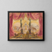 Scene with paintings and statues - Robert Caney — framed artwork on a wall