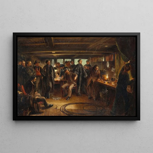 Waiting for the reply - Robert Charles Dudley — framed artwork on a wall