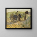 Horse with a Car - Robert David Gauley — framed artwork on a wall