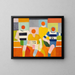 Les coureurs - Robert Delaunay — framed artwork on a wall