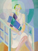 Portrait Painting of Madame Heim - Robert Delaunay — artwork view