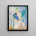 Portrait Painting of Madame Heim - Robert Delaunay — framed artwork on a wall