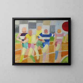 Runners - Robert Delaunay — framed artwork on a wall