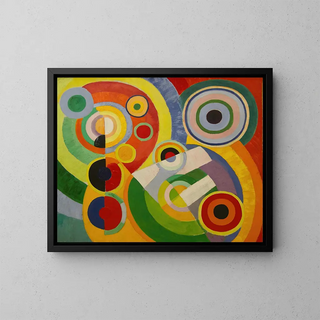 Rythme, joie de vivre - Robert Delaunay — framed artwork on a wall