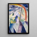 La flèche de Notre-Dame Vue de Paris Notre-Dame - Robert Delaunay — framed artwork on a wall