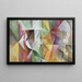 Les Trois fenêtres, la tour et la roue - Robert Delaunay — framed artwork on a wall