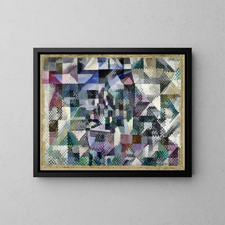 Window on the city no 3 - Robert Delaunay — framed artwork on a wall