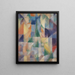 Window overlooking the city - Robert Delaunay — framed artwork on a wall