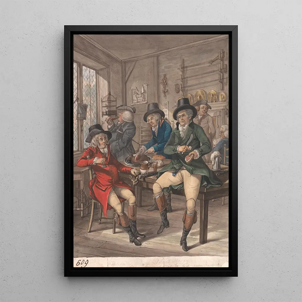 The Bachelor Hall - Robert Dighton — framed artwork on a wall