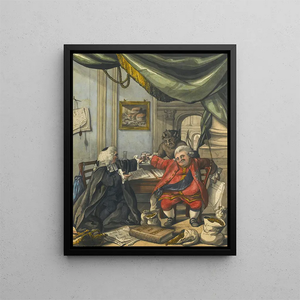 in place - Robert Dighton — framed artwork on a wall