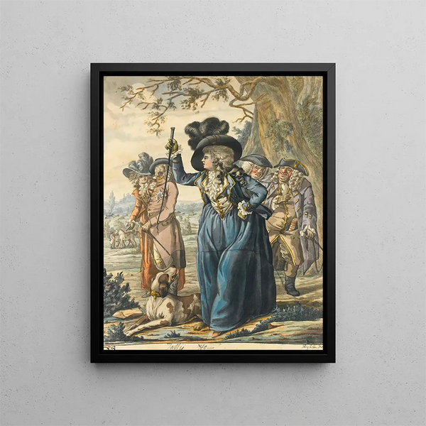 Tally Ho - Robert Dighton — framed artwork on a wall