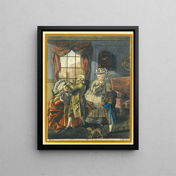 The London Dentist - Robert Dighton — framed artwork on a wall