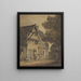 Characters outside the Boar Inn - Robert Dixon — framed artwork on a wall