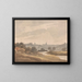 Norwich painting from gravel pits - Robert Dixon — framed artwork on a wall