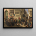A sheikh and his son entering Cairo upon their return from a pilgrimage to Mecca - Robert Dowling — framed artwork on a wall