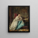 Woman in her Office - Robert Duddingstone Herdman — framed artwork on a wall
