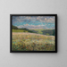 Summer landscape painting near Lauterbach in Upper Hesse - Robert Engelhorn — framed artwork on a wall