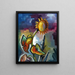 Sunflower Painting - Robert Engelhorn — framed artwork on a wall