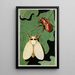 Cicada - Robert Evans Snodgrass — framed artwork on a wall