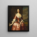 Portrait of a Woman - Robert Feke — framed artwork on a wall
