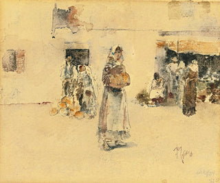 At the market - Robert Frederick Blum — artwork view