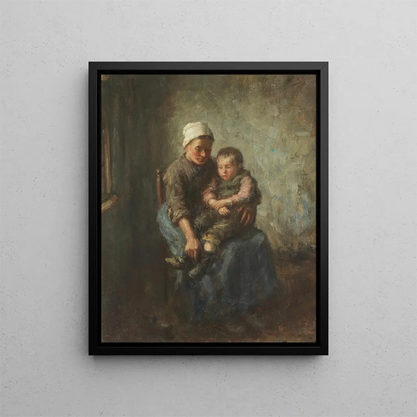 A Hug - Robert Gemmell Hutchison — framed artwork on a wall