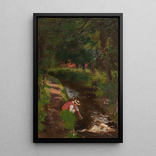 Biggar Burn - Robert Gemmell Hutchison — framed artwork on a wall