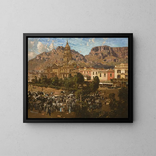 Hôtel de ville de Cape Town 1917 - Robert Gwelo Goodman — framed artwork on a wall