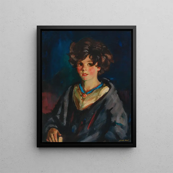 Annie Beg - Robert Henri — framed artwork on a wall